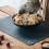 6 Pack Reversible Faux Leather Placemats Camel Navy 4