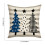Capa de Almofada Natalina com Boneco de Neve Azul, 45x45cm 3