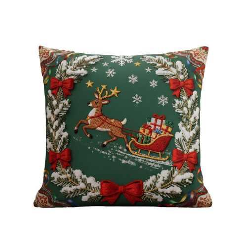 Capas de Almofada de Natal 45x45cm em Algodão 1