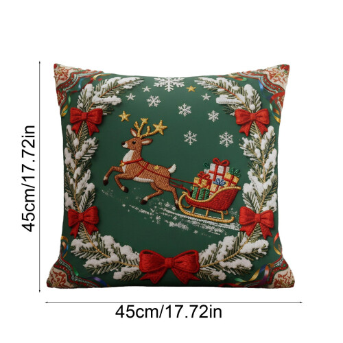 Capas de Almofada de Natal 45x45cm em Algodão 2