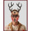 Μάσκα Halloween Antler με Αποσπώμενα Κέρατα για Ολόκληρο το Πρόσωπο 4