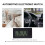 Ceas auto digital cu LED, negru, ABS, 2 buc. 4