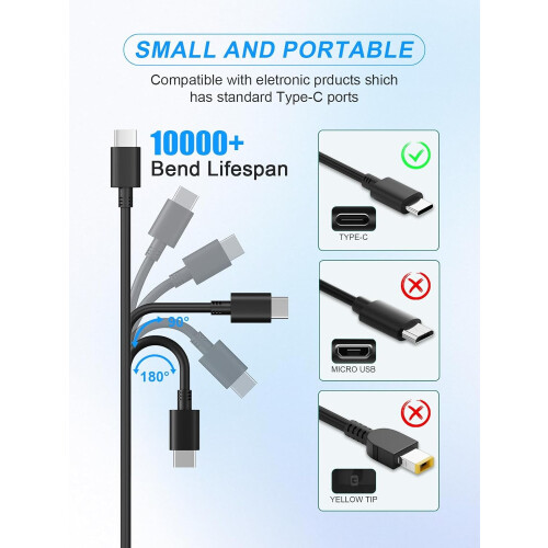 65W USB-C nätadapter för Boost X-seriens starthjälp 2