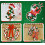 Fio 4Rolls Christmas Loop, fio grosso e macio para tricô manual e com os dedos, compatível com Cocheting. 3