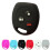 Custodia per chiave auto in silicone a 3 pulsanti, nera 3