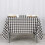 Svartvit rutig polyesterduk 180x180 cm 5