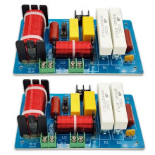 2 StüCk PA-2A 2-Wege-Lautsprecher-Crossover-HöHen + 450 W Reiner Bass-Subwoofer-Frequenzteilerfilter DIY für zu Hause