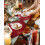 Kerstboom placemats van linnen, rood, antislip, set van 6 5