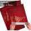 Kerstboom placemats van linnen, rood, antislip, set van 6 7