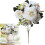 Artificial Flower Table Flag Heart Pattern Outdoor 3