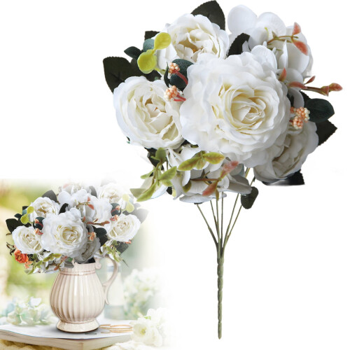 Artificial Flower Table Flag Heart Pattern Outdoor 2