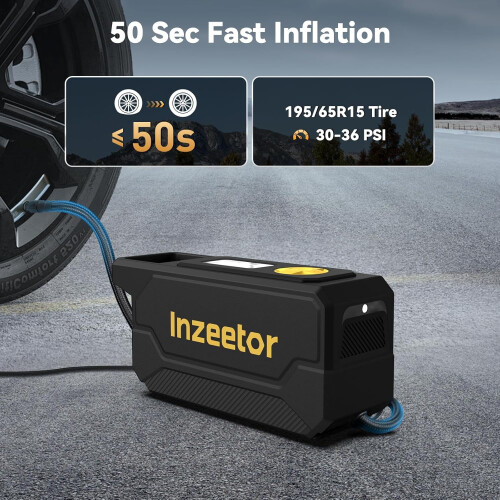 Φορητός Φουσκωτής Ελαστικών 12V DC150PSI με Ψηφιακό Μανόμετρο 1