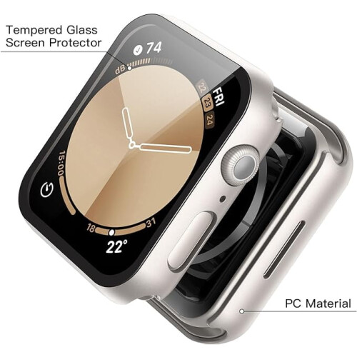 Συσκευασία 6 τεμαχίων Apple Watch Σκληρή θήκη 40 χιλιοστών με σκληρυμένο γυαλί 1