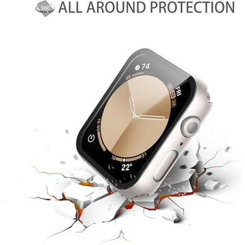 Θήκη & Προστατευτικό Οθόνης για Apple Watch 40mm - Συμβατό με SE3/2, Series6/5/4, εξαιρετικά λεπτό 2