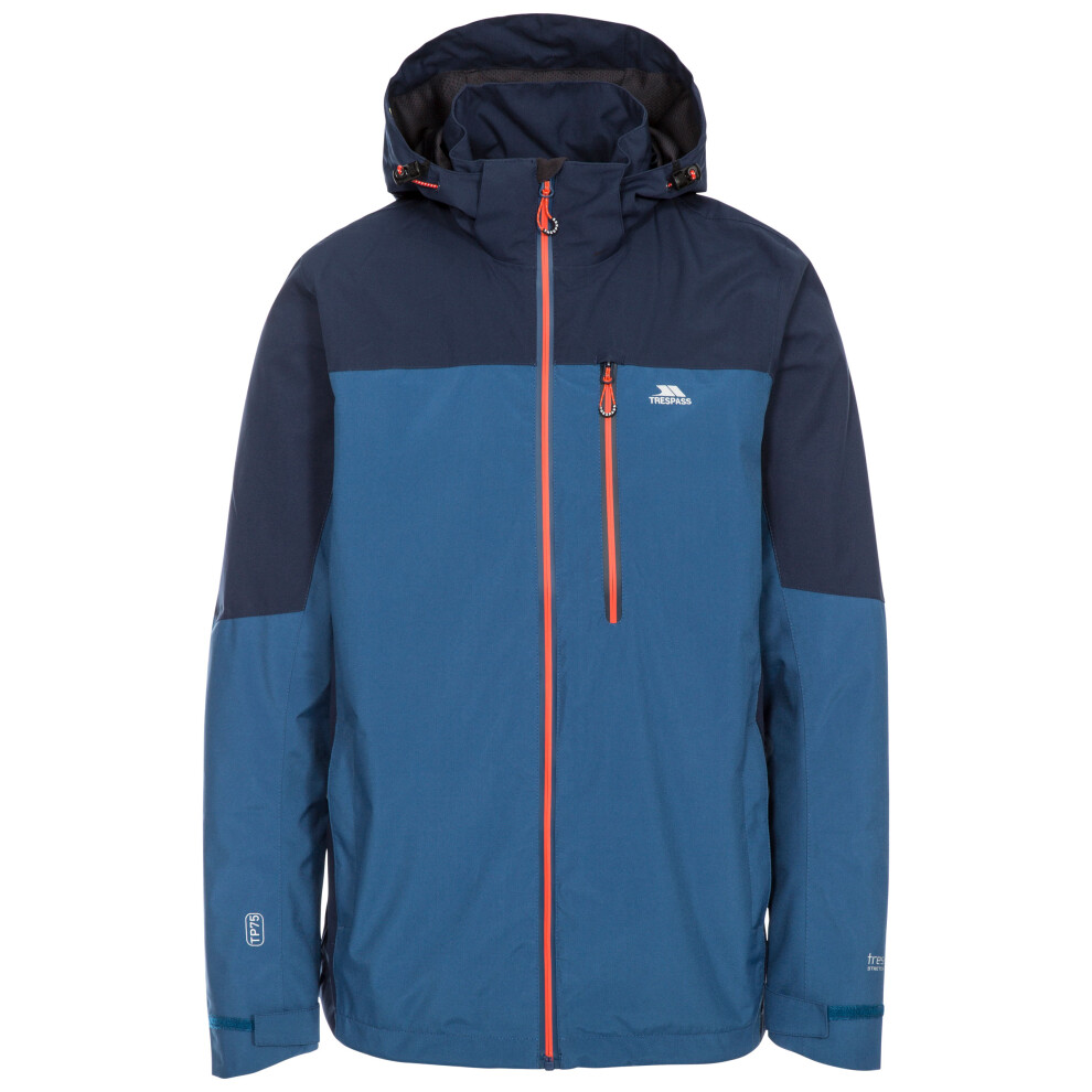 Trespass (Xs, Indigo) Mens Waterproof Jacket With Hood Tappin
