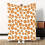 Couverture réversible douce en maille orange automnale, motif citrouille 6