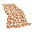 Couverture réversible douce en maille orange automnale, motif citrouille 2