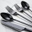 Black Flatware Set 18/10 Stainless Steel 20-Piece 5
