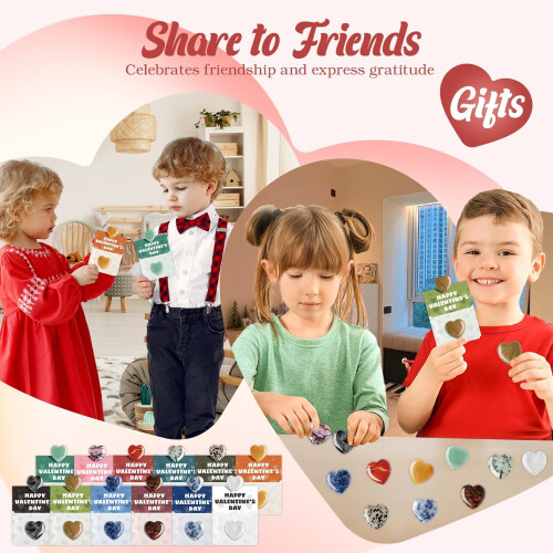 Valentinstags-Herz-Edelsteinkarten, 8er-Pack 2