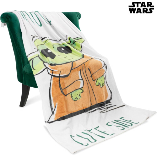 Manta de lã Baby Yoda 59x51 polegadas 2