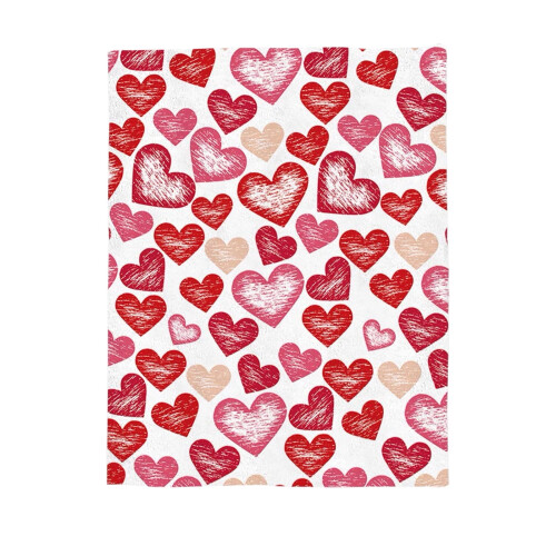 Red Heart Fleece-Wohndecke, superweiche Mikrofaser 1