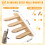 Wood Cat Stairs Wall Mount 4-Step with Jute Scratching 2