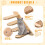 Wood Cat Stairs Wall Mount 4-Step with Jute Scratching 3
