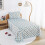 Kinder-Bettwäscheset (Einzelbett), blauer Bagger-Print, 3-teilig 5
