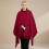 Heated Shawl Wrap for Women USB Powered Red 1pc 3