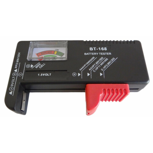Analog Battery Tester,Compatible with AAA,AA,C,D,9V Batteries,Model SY-100 1
