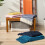 Manta de tricô azul marinho 60x80 polegadas 6