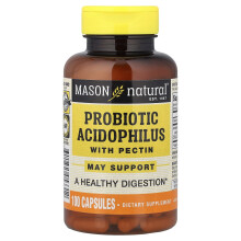 Mason Natural, Probiotikka Acidophilus Pektinillä, 100 Pilleriä