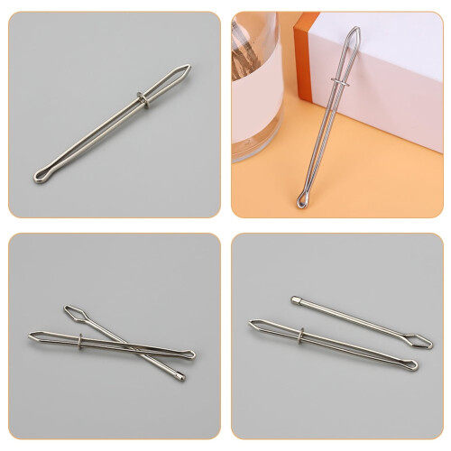 2 buc elastice instrumente Threaders pentru cusut elastic metalic trageți cordon Threader pensete instrumente de cusut accesorii de cusut 2