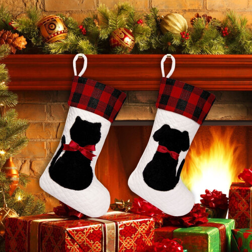 Personalizovaná vianočná pančucha Buffalo Plaid 1