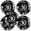30th Birthday Party Theme Tableware Set Disposable Decorative Tableware Paper Set 5