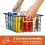 Utility Wire Basket Organizer Sort Stål6Pk 5