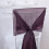 BalsaCircle10Eggplant Purple Extra Premium Σιφόν Καρέκλας με Κορδόνια και Παπιγιόν για Τελετή 2