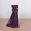 BalsaCircle10Eggplant Purple Extra Premium Σιφόν Καρέκλας με Κορδόνια και Παπιγιόν για Τελετή 3