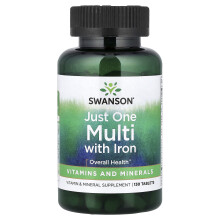 Swanson, Multivitamină cu Fier, 130 Tablete