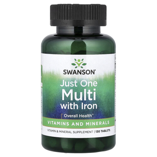 Swanson, Just One Multi com Ferro, 130 Comprimidos