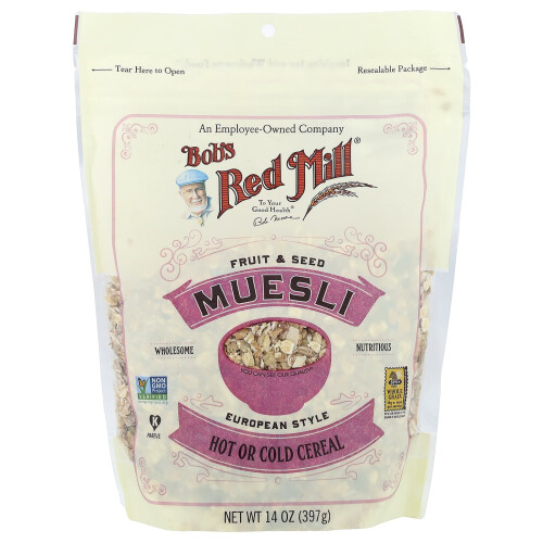 Bob's Red Mill, Μούσλι, Φρούτα & Σπόροι, 14 oz (397 g)