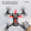 Πτυσσόμενο FPV Drone με διπλές κάμερες HD 1080P, αυτόματη αποφυγή εμποδίων και φώτα LED για 7