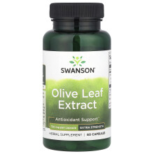 Olive-Blatt-Extrakt von Swanson, Extra-Stärke, 750 mg, 60 Kapseln