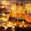 LED Heart String Lights Wooden Design Warm Glow 10m 4
