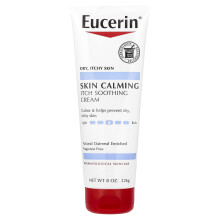 Eucerin, Krem uspokajający skórę, Sucha, podrażniona skóra, Bez woni, 8 oz (226 g)