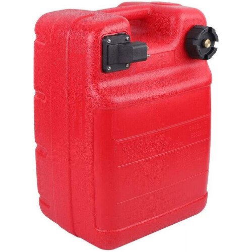 Bärbar utombordsbränsletank 34Gal röd plast 1