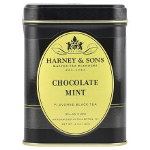 Harney & Sons, Fekete Tea, Csokoládé menta, 4 oz (112 g)