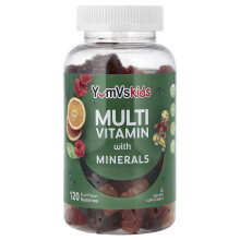 YumV's, Multi Vitamin med Mineraler, Godisfrukt, 120 Geléer