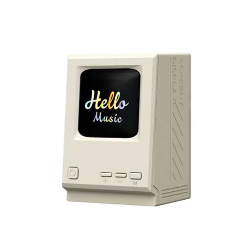 Retro Maclock Macintosh  Speaker with Dynamic Lyrics Display and DIY Image Projection Functionality 1