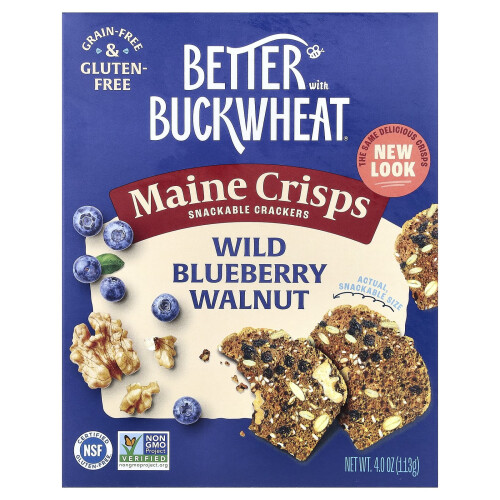 Better with Buckwheat, Κριπς από Βούκου, Wild Blueberry Walnut, 4 oz (113 g)